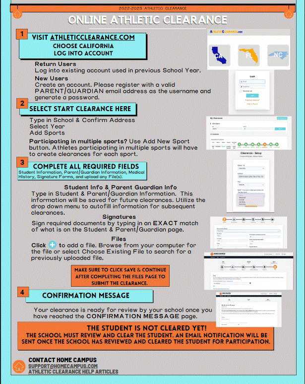 Athletic Clerance flyer